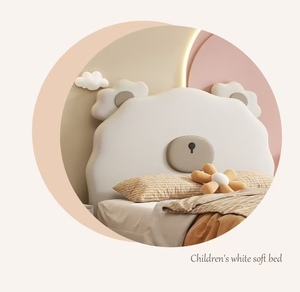 Lit pour enfant haut de gamme 2025, vente en gros, haute qualité, durable, rembourré, en forme d'animal - Product Image 4