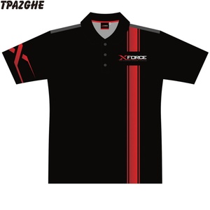 Camisetas de Motocross Negras Lisas Sublimadas Personalizadas - Product Image 1