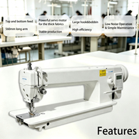 Machine à coudre à bras long à entraînement direct, 1 aiguille, alimentation supérieure et inférieure, pour sacs conteneurs