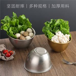 Stainless Steel Bowl Set For Food Service Dishwasher Safe 4 Piece Mixing Bowls With Gold And Silver Finish - Product Image 4