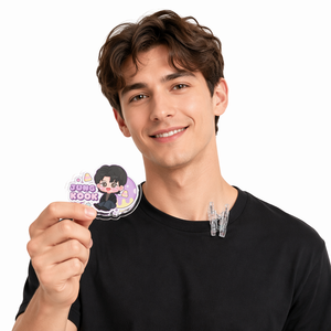 สินค้าเคป๊อปแบบกำหนดเอง คลิปอะคริลิกและพีพี ลายตัวละครวงเคป๊อป<span class=keywords><strong>ชาย</strong></span>และตัวการ์ตูน ของใช้ในชีวิตประจำวันสำหรับทุกเพศ - Product Image 5