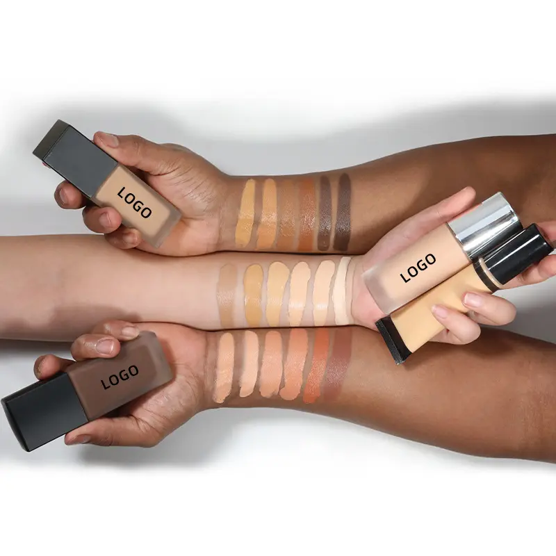 Baru 18 warna Matte cairan pelembab Foundation Concealer Natural Nude tahan lama kontrol minyak Makeup cair