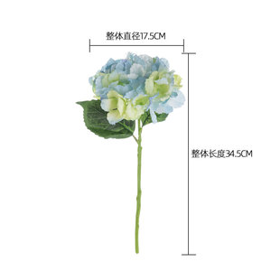 ZUOYI 34.5ซม. ราคาถูกมินิประดิษฐ์หิมะเดี่ยวสาขาดอกไฮเดรนเยียสำหรับงานแต่งงานที่บ้าน - Product Image 4