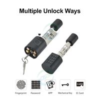 Cerradura de Cilindro Inteligente Euro, Cerradura Digital Ajustable Tuya Smart Lock, Aplicación TTLock, Reemplazo de Cerraduras Mecánicas Antiguas
