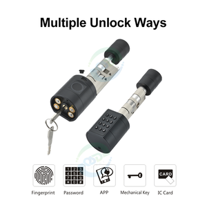 Euro thông minh xi lanh khóa cửa có thể điều chỉnh kỹ thuật số tuya thông minh khóa ttlock App thay thế cũ cơ khí xi lanh ổ khóa thông minh - Product Image 3