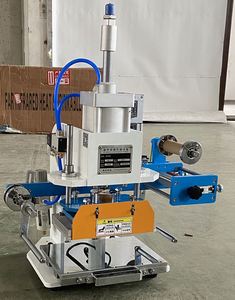 Small Hot Foil Stamping Machine PVC Branding Machine Pneumatic Leather Logo Paper <b>Card</b> <b>Embossing</b> Machine Gold Hot Foil - Product Image 3