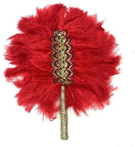 Abanicos de Plumas Suaves de Bambú Pintados a Medida al por Mayor de Fábrica, Estilo Pluma de Avestruz para Bodas - Product Image 2