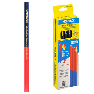 Crayon de charpentier bicolore 18 cm. Boîte de 12 unités - Product Image 1