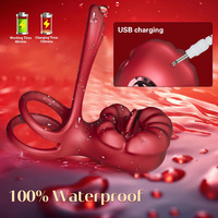 Prix bas sans fil télécommande anneau de pénis Vibration serrure pénis Double anneau Couple Vibration totale Double anneau jouets sexuels pour adultes