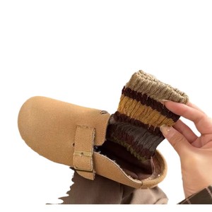 Women's Mid Calf Socks Striped Rainbow Retro Casual Autumn Winter Comfortable Sweat Absorbing Polyester Fiber - Product Image 5