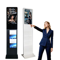 Pantalla LCD Publicitaria de Pie para Interiores con Pantalla Táctil Full HD de 32 Pulgadas, Sistema Operativo Android/Windows, para Folletos Digitales y Señalización