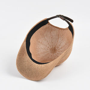 หมวกเบสบอลผ้าเดนิมระบายอากาศได้ดีลายต้นกกสไตล์ใหม่ฤดูใบไม้ผลิฤดูร้อนกลางแจ้งสีทึบปรับม่านบังแดดป้องกันแสงแดดได้ - Product Image 4