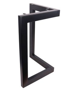 High Quality Durable 28" Black C-Shape Iron Dining Table <b>Legs</b> Powder Coating Modern Design Bedroom Kitchen Living Room Outdoor - Product Image 1