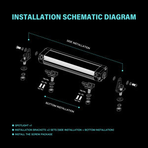 自動車用 40/42/48/50/52/54インチ 12V アンバー オーロラ RGB ストロボ LED ミニライトバー イエロー 車 オフロード ジープ トラック 4x4車両向け - Product Image 6