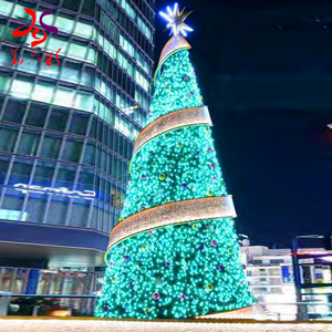 Albero di Natale Gigante Artificiale in PVC con LED per Uso Commerciale 20ft 30ft 40ft 50ft Grande Albero di Natale Luminoso a LED da Esterno - Product Image 6
