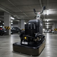 Ponceuse autoportée pour sols secs et humides, meuleuse à béton avec moteur 15KW 380V/220V, machine de ponçage double fonction