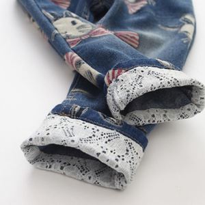 Vintage Blue <b>Jeans</b> <b>Elastic</b> <b>Waist</b> Denim <b>Jeans</b> Little Girls Wearing Pant New Products Looking for Distributor - Product Image 5