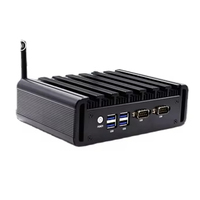Mini Ordenador EGLOBAL Sin Ventilador, Intel Core I7-4500U, DDR4, MSATA SSD, Win10, VGA HD, 2COM, 4USB3.0, 2RJ45 Gigabit LAN, Audio, Linux
