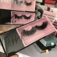 Boîte d'emballage personnalisable pour faux cils à paillettes 25 mm CC, véganes et sans cruauté, avec étiquette privée, étui pour cils synthétiques