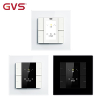 Capteur à bouton-poussoir multifonction KNX mural 2 voies pour système de contrôle de bâtiment avec sécurité renforcée