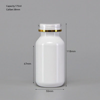 Bouteille en plastique pour pilules, médicaments, vitamines, comprimés, avec bouchon à vis, best-seller, 120 ml, 150 ml, 175 ml