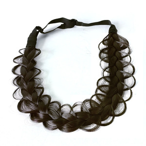 HB40069 Twist Braid Custom Wide Edge <strong>Headband</strong> Fashion <strong>Black</strong> <strong>White</strong> Girl Hair Accessories Brown Large Korea Simple Sweet Hair Tie - Product Image 3