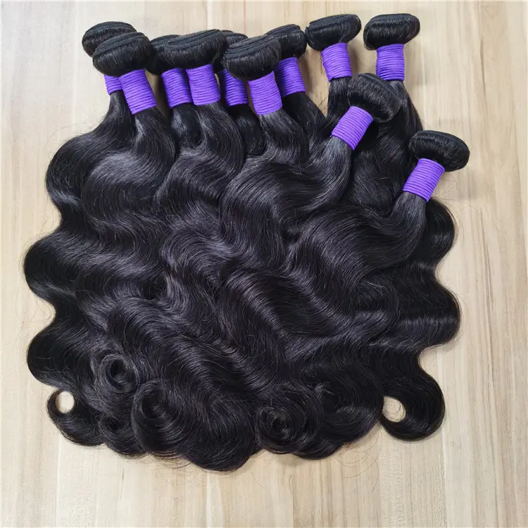 100% Raw Virgin Malaysian Indian Bundle Weave Echthaar, 10A Grade Haar Peruanische Jungfrau Echthaar Web bündel mit Verschluss