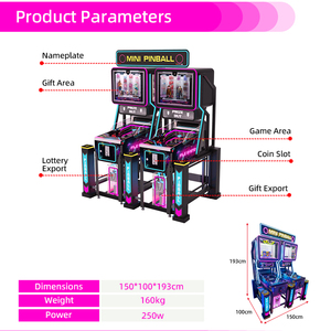 Centre de jeux d'arcade Amusement Jeux classiques à pièces <span class=keywords><strong>Mini</strong></span> flipper pour enfants - Product Image 2