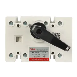 GEYA Good Quality Price List LGL-3P 2000A-3150A Load Breaker Switch Manual Transfer Load Isolation Switch Battery Isolator