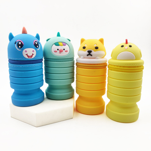 Trousse à crayons en silicone 3D cylindrique, motif dessin animé, la plus vendue, pour écoliers et enfants - Product Image 6