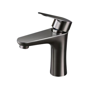 Modern <strong>Single</strong>-<strong>Handle</strong> Gun Gray Stainless Steel Ceramic <strong>Faucet</strong> Hot &amp; Cold Water <strong>Bathroom</strong> Toilet Basin <strong>Faucet</strong> Contemporary Design - Product Image 4