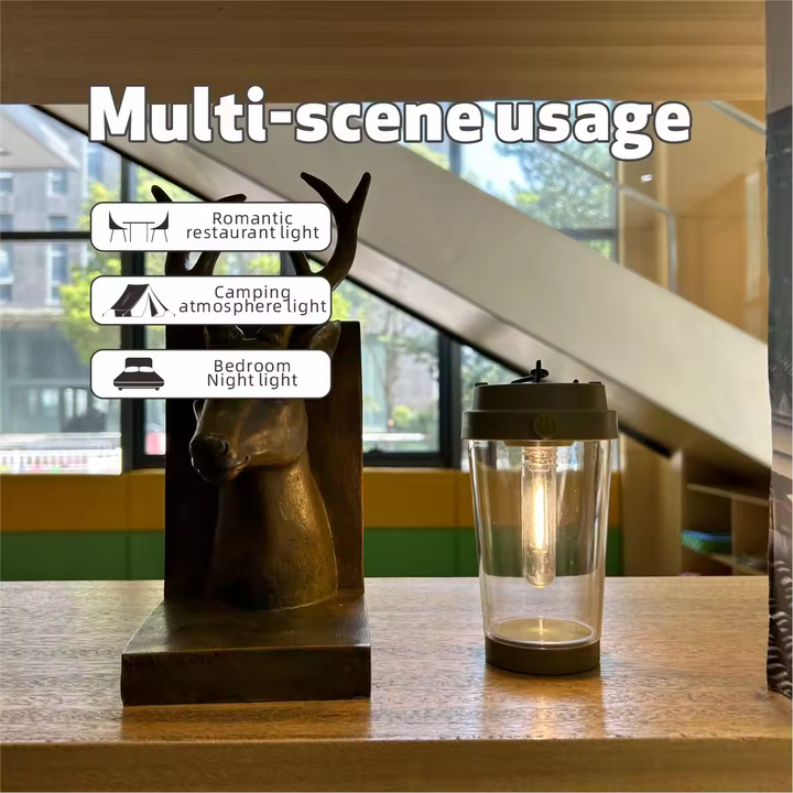 SOHOT Outdoor Cup LED Camping Lights Solar and USB Rechargeable