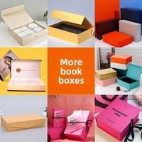 Caixa de Presente Personalizada em Papel Kraft Estilo Livro com Tampa Magnética para Embalagem de Chá Preto, Chá Branco e Souvenirs