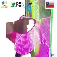 Écran LED transparent Filmbase, autocollant, écran cristallin, affiche numérique avec graphiques pour la publicité sur les étagères de vente au détail