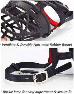 Bozal suave y transpirable para perros con correas ajustables, bozales de entrenamiento para mascotas antimordeduras y antiladridos para perros grandes - Product Image 4