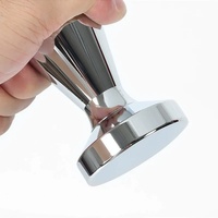 Tasseur à expresso en fer massif chromé, presse à café 51 53 58mm, outil pour porte-filtre, base plate, accessoire professionnel pour barista