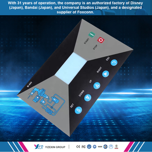 Hot bán Chất lượng cao một kết thúc màng bàn phím với kết nối cáp và kim loại-dome nút - Product Image 6