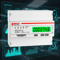 Compteur d'énergie numérique intelligent Fineco EM735-Mod CT certifié CE Modbus RTU 3*230/400V 1.5(6)A triphasé classe 1.0 avec écran LCD