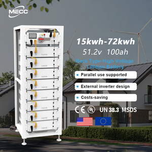 Batería de Rack de Alto Voltaje de 30KWH 60KWH, Batería de Iones de Litio de 51.2V 100Ah para Almacenamiento de Energía Industrial - Product Image 1