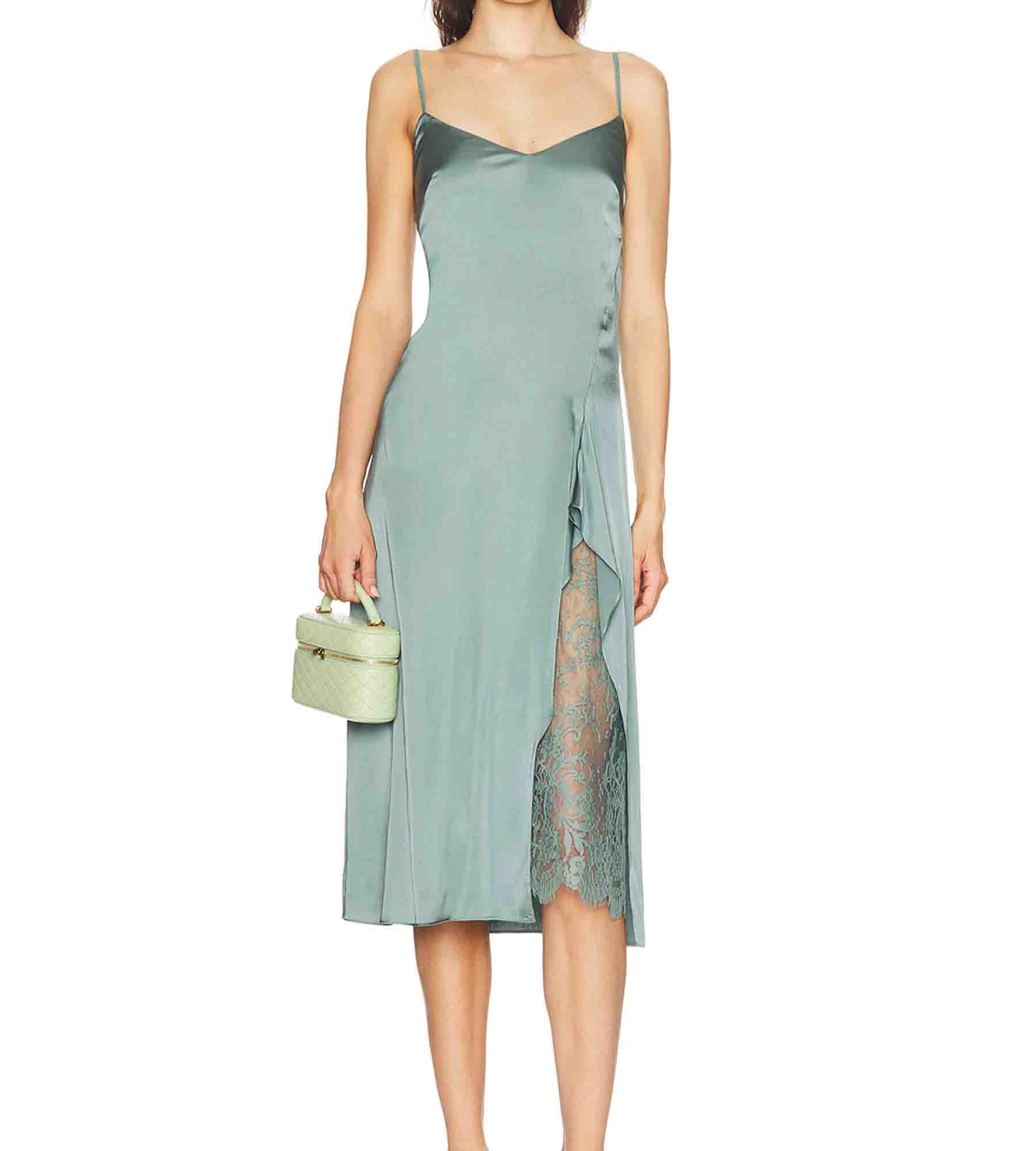 Wholesale sage green silk dress For Relaxed And Laid Back Styles -  Alibaba.com