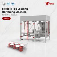 Machine d'emballage automatique pour capsules de café, sachets, pochettes et sticks – Applications d'emballage en boîte à chargement par le haut