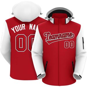 Custom Men's Outdoor <b>Jacket</b> Waterproof Softshell <b>Hooded</b> Lightweight Full Zip Personalized Logo Text All Seasons Unisex Adult - Product Image 1
