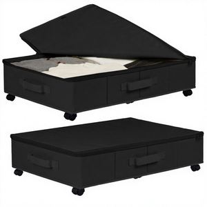 Bolsa Organizadora Plegable de Oxford para Zapatos, Ropa, Mantas, Contenedores Debajo de la Cama, Caja de Almacenamiento Debajo de la Cama con Cierre y Ruedas - Product Image 2