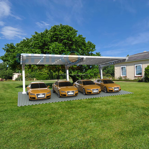 กันน้ำระบบจอดรถแบบสองขั้วโครงไม้หลังคาโรงรถที่กำบังรถ - Product Image 1