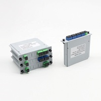 Module de répartiteur optique LGX à cassette PLC 1x4/1x8/1x16 SC/UPC/APC, type enfichable, avec prise en charge POE/GSM/FTP/TCP