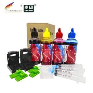 Tinta de repuesto para impresora de inyección de tinta, botella Compatible con HP 21, 22, 54, 56, 57, 27 DeskJet D1520, D2320, F310, F2110, F4135, 100ml, bkcmy