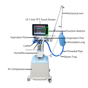 Instrument vétérinaire de pression positive d'équipement de ventilateur médical d'hôpital pour le soin des <span class=keywords><strong>animaux</strong></span> - Product Image 5