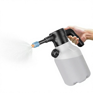 Lavadora de coches eléctrica autocebante de doble motor negra para limpieza y riego de plantas - Product Image 3