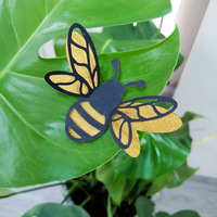 12 autocollants muraux 3D en forme de petite abeille, décorations murales de dessin animé pour la maison