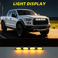 Nouveautés Zuo Chi ZWXHD : Feu de signalisation d'avertissement LED jaune compact pour voiture, type grille, 12V, pour utilisation diurne et adaptable pour véhicules.